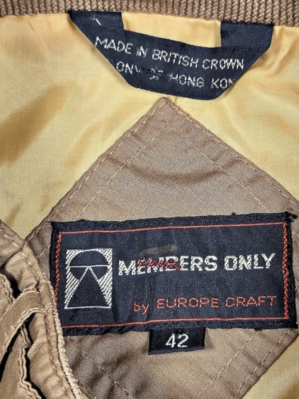 Members Only Iconic Racer Jacket Brown Size 42 - Picture 3 of 6